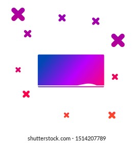 Color Chalkboard icon isolated on white background. School Blackboard sign. Gradient random dynamic shapes. Vector Illustration