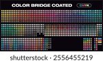 Color Chart. Color Bridge Coated CMYK. Pantone. Color palette of the Fashion, Home and Interiors colors for test prints.