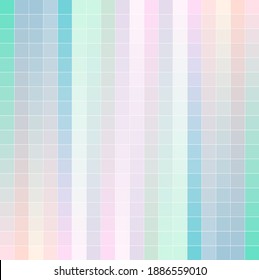 Color chart designer tool texture pattern background. Color table Pan tone of the Fashion, Home and Interiors colors. Color palette with number, named color swatches, chart conform to pan tone RGB