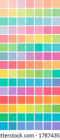 Color chart. Color harmony guide. Abstract color palette guide.