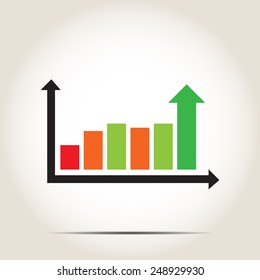 Color chart icon on a gray background