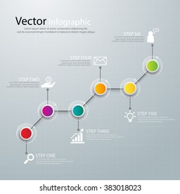 Color chart for infographics. vector illustration