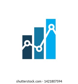 Color Chart Line Logo Design