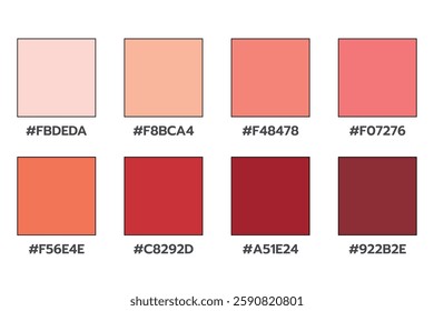 Color Chart Palette Template Set Swatch RGB Hue Saturation