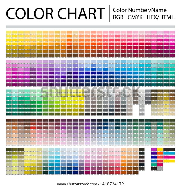 Color Code Numbers Chart