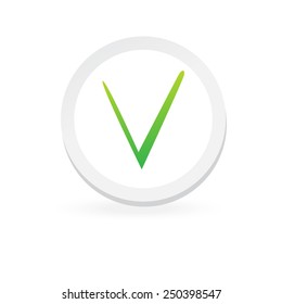Color check box. Button. Vector icon. editable sign. Business element. Concept image. Eps10