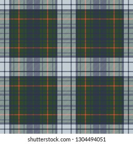 Color check plaid diagonal fabric texture. Vector illustration.