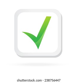 Color checkbox. Vector icon. Concept Illustration. Isolated on white background. Eps 10