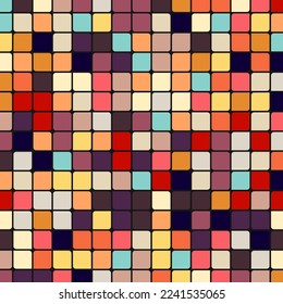 Color checkered squares background abstract illustration