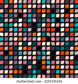 Ilustración abstracta de fondo de cuadros con control de color