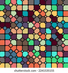 Farbschachtel, Quadrate, Hintergrund, abstrakte Illustration