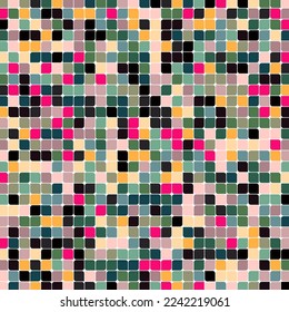 Color checkered squares background abstract illustration