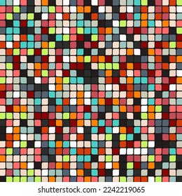 Ilustración abstracta de fondo de cuadros con control de color