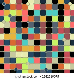 Color checkered squares background abstract illustration