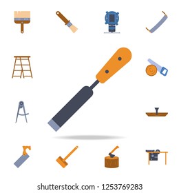 color Chisel icon. Detailed set of color construction tools. Premium graphic design. One of the collection icons for websites, web design, mobile app