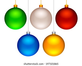 Color Christmas balls.