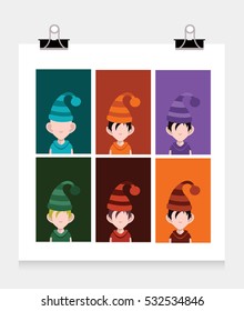 color christmas elfs 