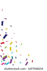 Color Christmas Shine Wallpaper. Confetti Postcard. Dust Festival Backdrop. Rainbow Abstract Texture.