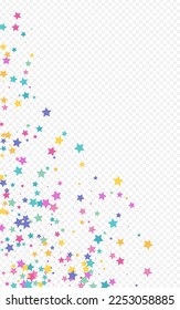 Color Christmas Vector Transparent Background Shine Banner. Blast Festive Space Texture. Starry Vector Transparent Background Illustration. Happy Shimmer Rain Pattern.