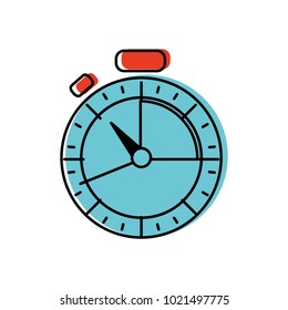color chronometer timer object to measure clock