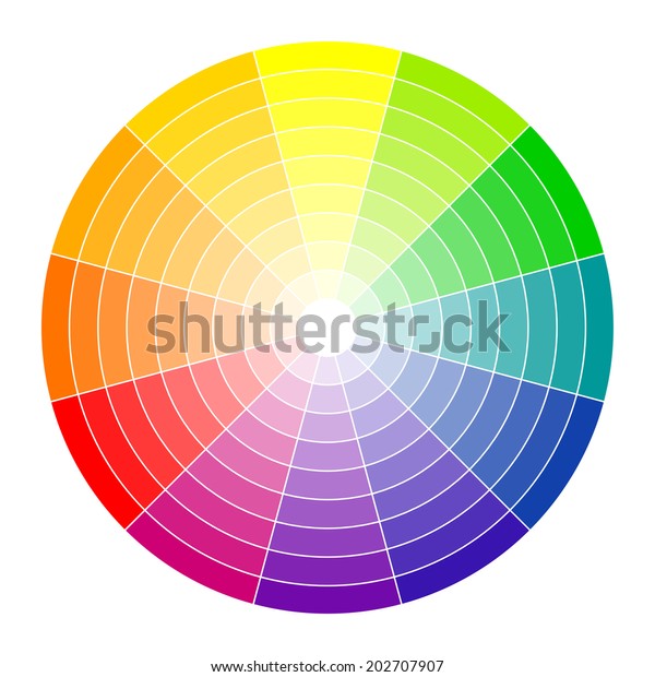 Color Circle 12 Colors Stock Vector (Royalty Free) 202707907