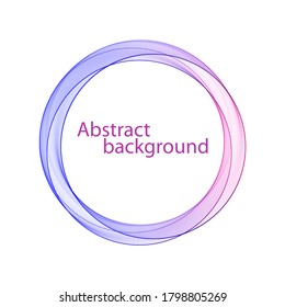Color circle. Abstract wave. Logo. Layout for advertising