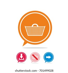 Color circle button add to cart button with arrows web icon. add to cart vector