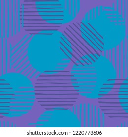 Color circle. chaotic pattern circle lines. Seamless pattern.