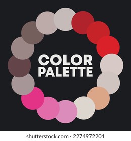 Color circle. Color combinations. Vector illustration