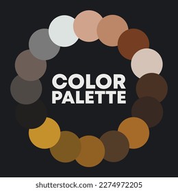 Círculo de color. Combinaciones de colores. Ilustración del vector