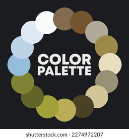 Color circle. Color combinations. Vector illustration