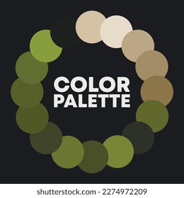 Círculo de color. Combinaciones de colores. Ilustración del vector