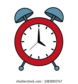 color circle desk clock object design