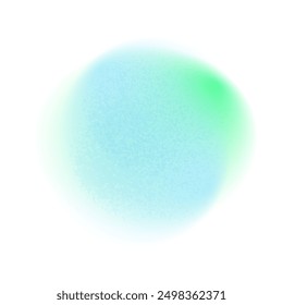 Color circle gradient noise gradation. Abstract colorful watercolor blur mesh shape on white background. Gradient aura, grain neon blob with noise effect vector illustration.