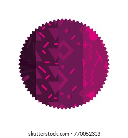 color circle with graphic style abstract background