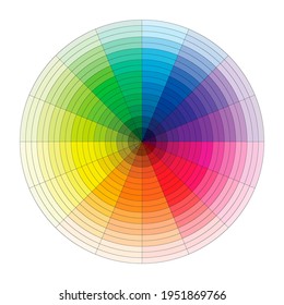 Color circle. Isolated on a white background.