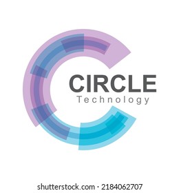 Color circle logo template vector design