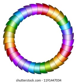 The color circle on the white background