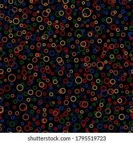 color circle shapes. vector seamless pattern. simple geometric repetitive background. textile fabric swatch. wrapping paper. continuous print. design element for home decor, phone case, apparel, ad