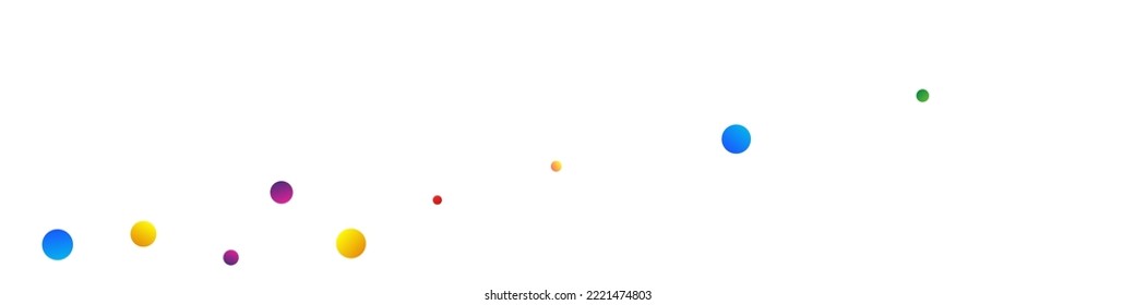 Farbkreis und sternenfliegender, weißer Hintergrund. Independence Constellation Einladung. Muster des oberen Punktes. Rainbow Stars Abstraktes Banner.
