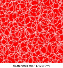 Color circles. Abstract seamless pattern. Vector illustration.