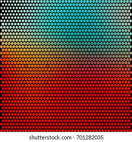 color circles. colour balls. multicolor dark abstract background pattern. grunge texture. halftone effect. vector illustration.