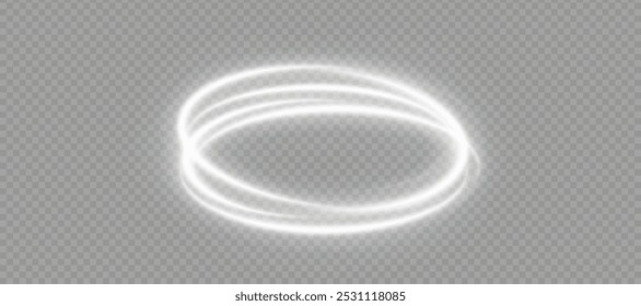 Quadro de círculos de cor com efeito de luz brilhante. Um flash voa em um círculo em um anel luminoso.