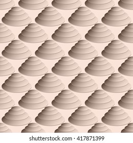 Color circles isometric seamless pattern. Vector illustration background
