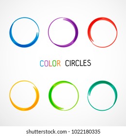 Similar Images, Stock Photos & Vectors of Color circles set - 249365185 ...