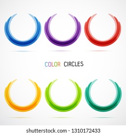 Color circles set 