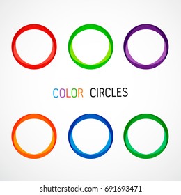 Color circles set