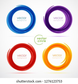 Color circles set - Vector