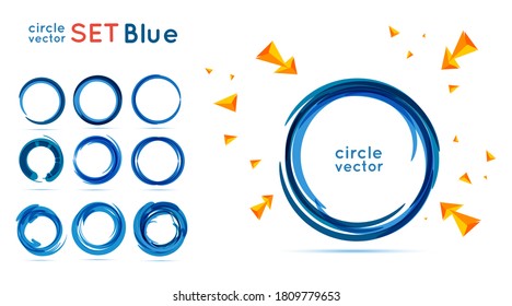 Color circles set. Vector illustration