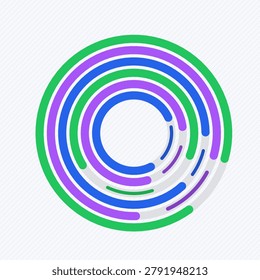 Color Circles vector background with minimal abstract composition for microstock and commercial design projects.